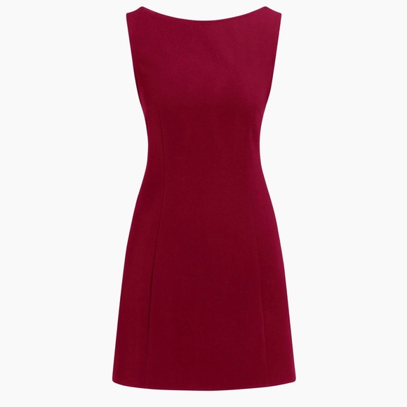 Cider Dresses & Skirts - Cider BOAT NECK SOLID MINI DRESS XS AB5-10